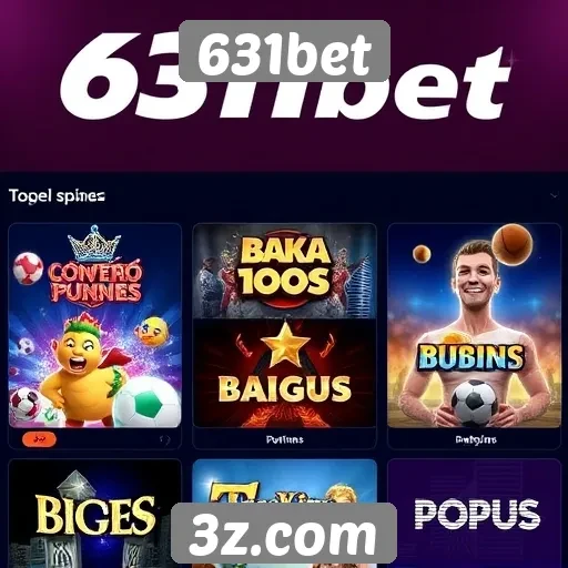 Principais jogos disponíveis na plataforma 631bet